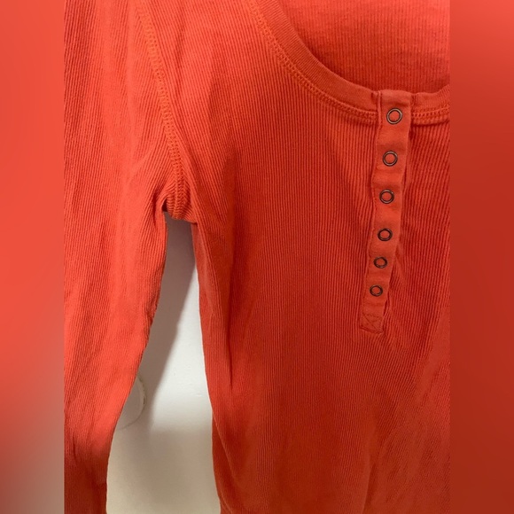 ✨Women’s Harley Davidson Orange Long Sleeve Top Size L - Picture 5 of 11
